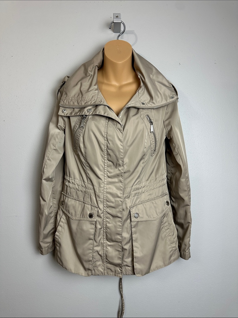BCBGeneration Light Tan Utility Anorak Jacket
